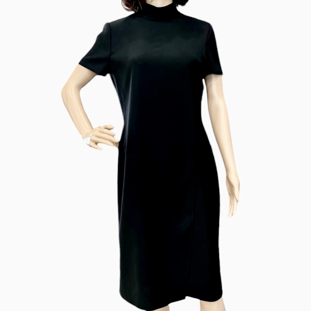CALVIN KLEIN PROFESSIONAL BLACK MOCK NECK DRESS